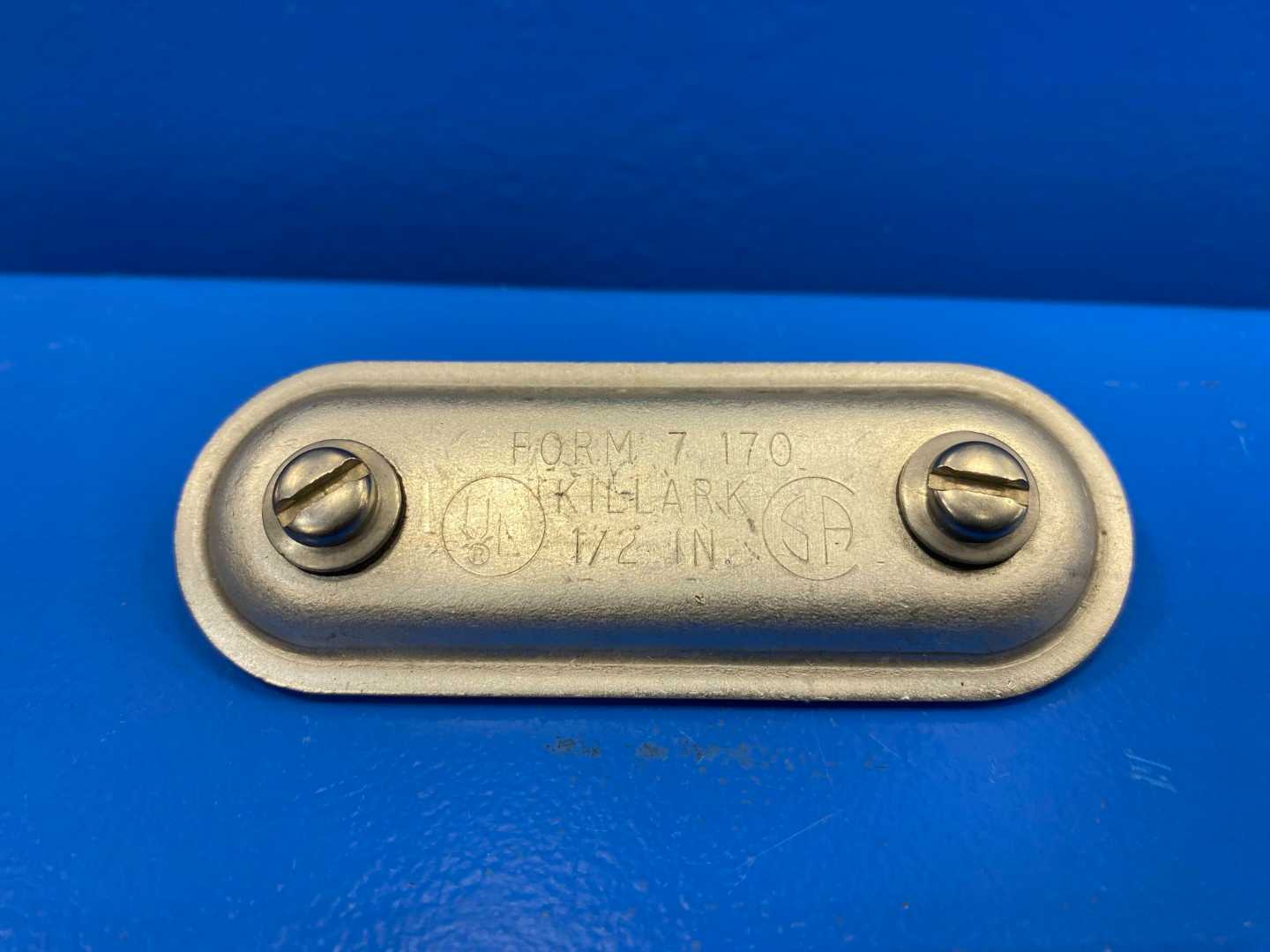 Killark 1/2" Form 7 Conduit Body Cover