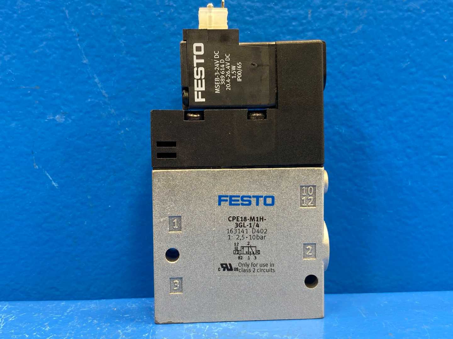 FESTO 161341 Magnetventil (Air) Solenoid Valve CPE18-M1H-3GL-1/4