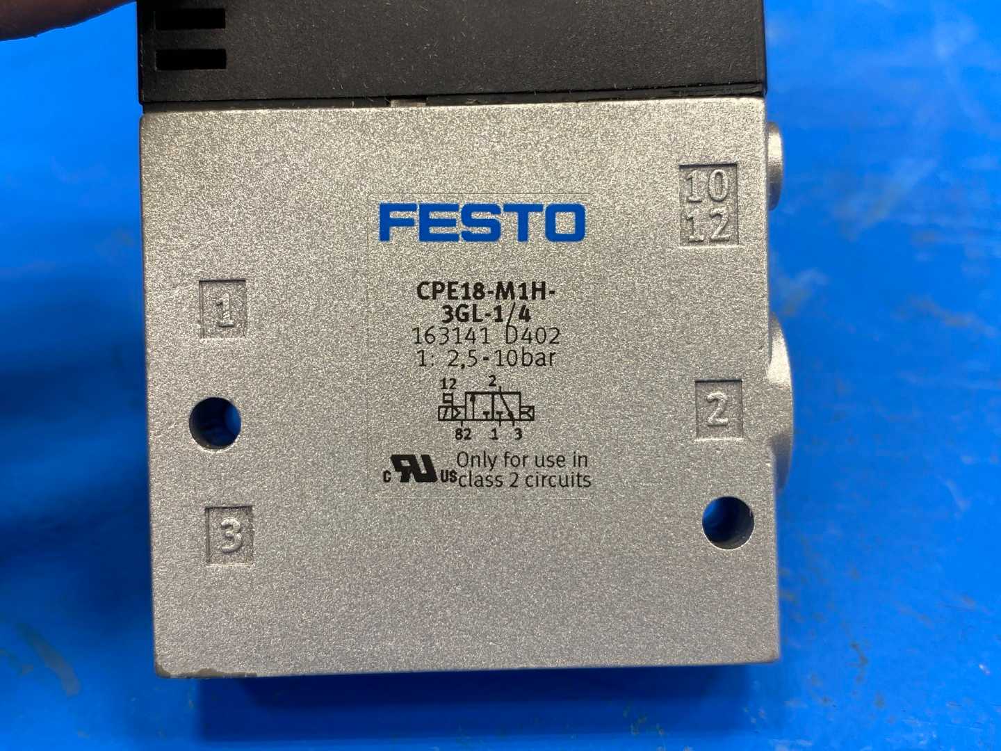 FESTO 161341 Magnetventil (Air) Solenoid Valve CPE18-M1H-3GL-1/4