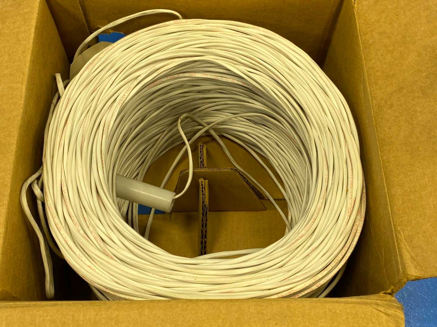 General Cable CAT5 Pull-Pac 1000Ft. Ethernet White Cable 