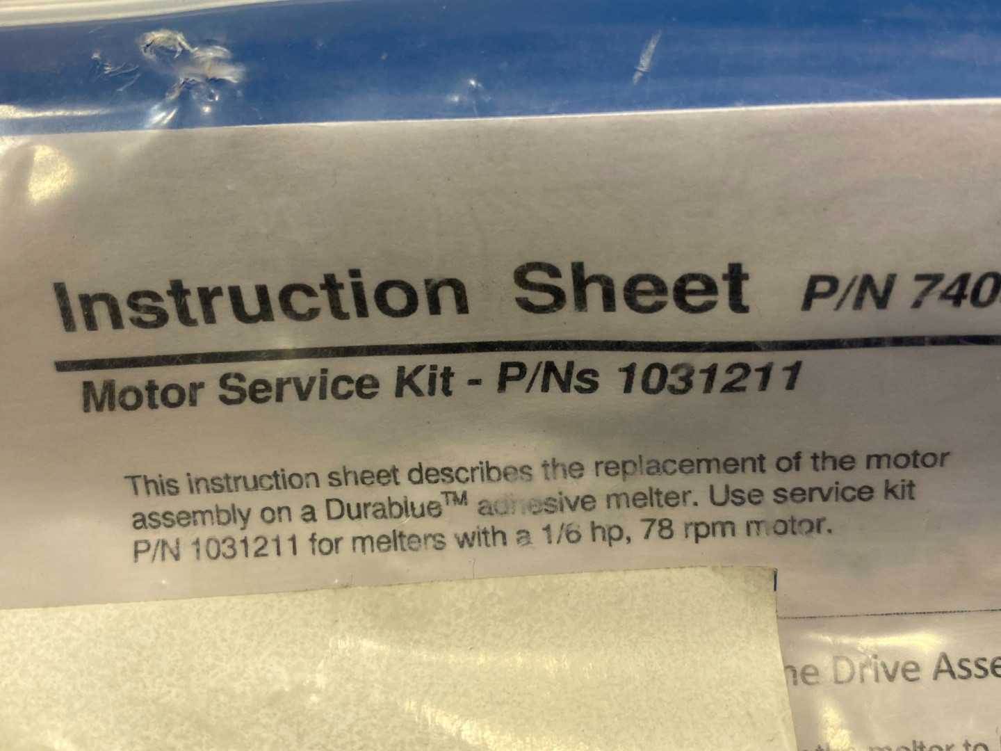 Nordson Motor Service Kit- P/Ns 1031211