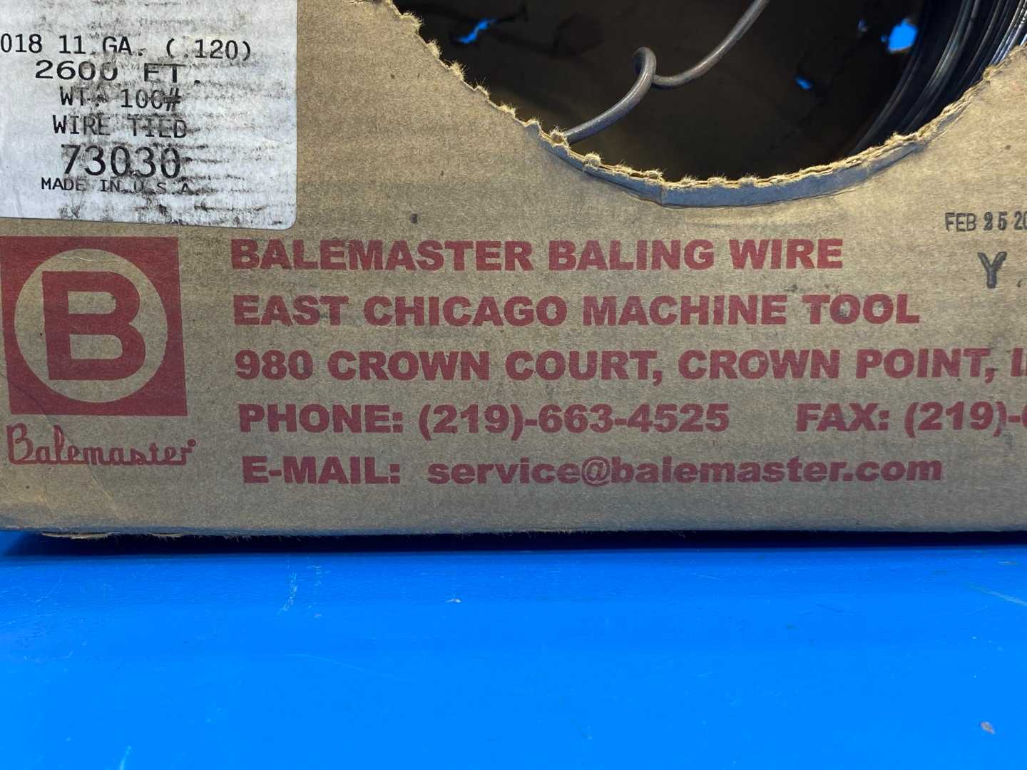 Balemaster Baling Wire 11GA (.120) 2600FT Wire Tie 73030