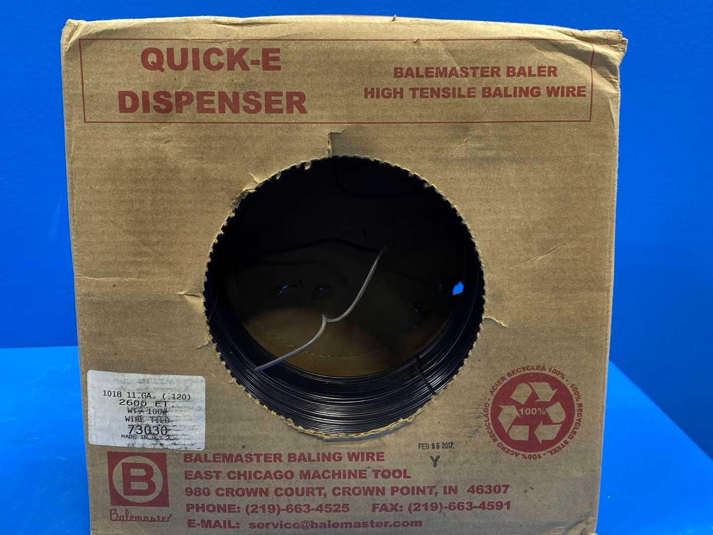 Balemaster Baling Wire 11GA (.120) 2600FT Wire Tie 73030