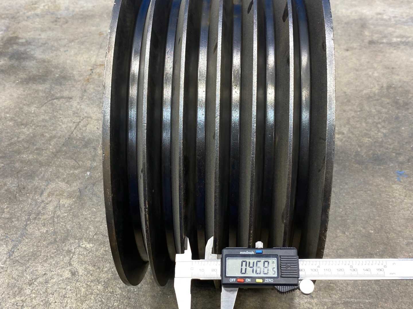 TB Woods 8V1326F V-Belt Pulley - 8V Belt Section, 6 Groove, 13.2 O.D., QD Bushed, F Series Bushing, Cast Iron
