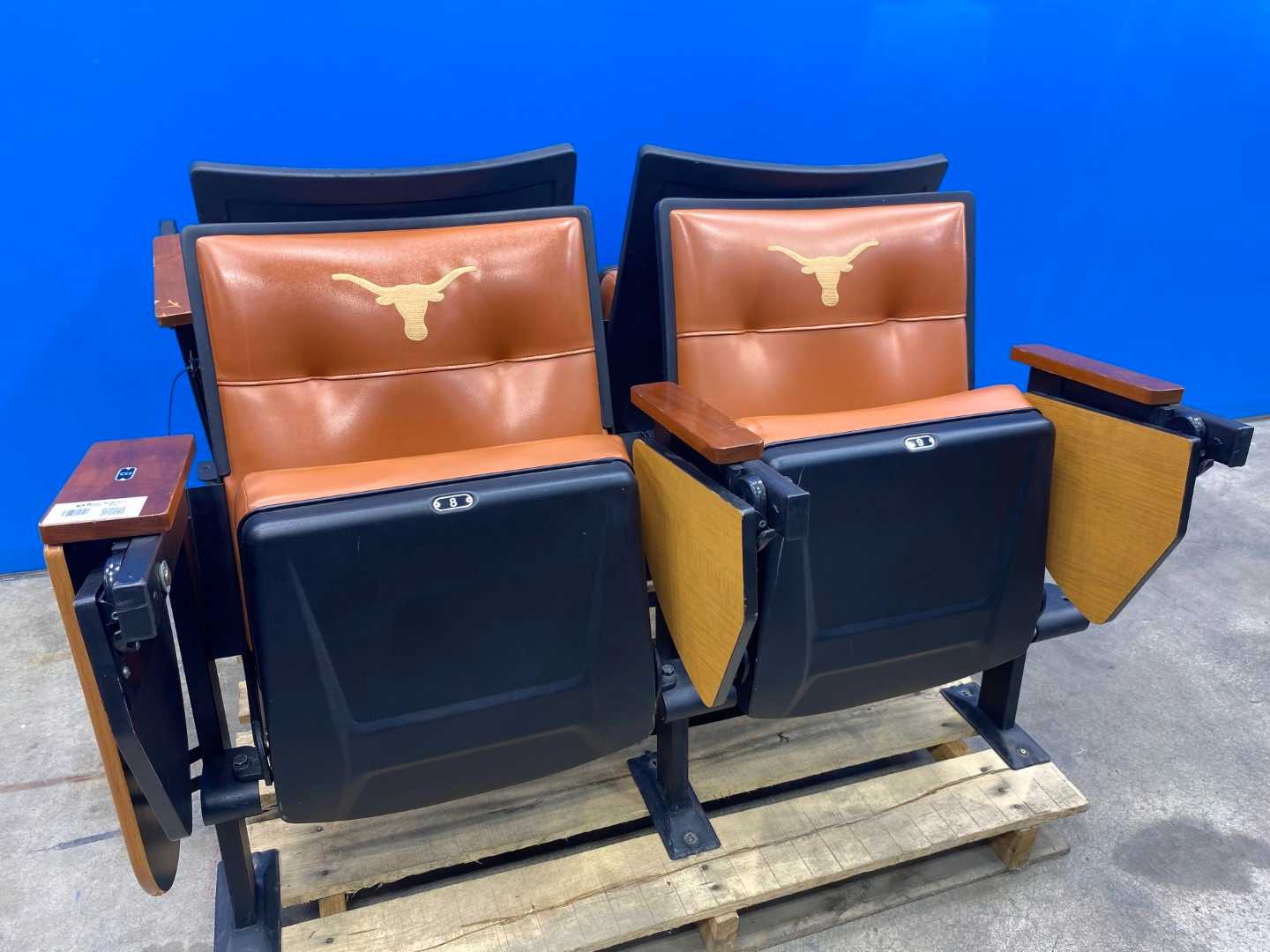 University of Texas (UT) Longhorn Theater Seats w/ Folding Desk Collectors