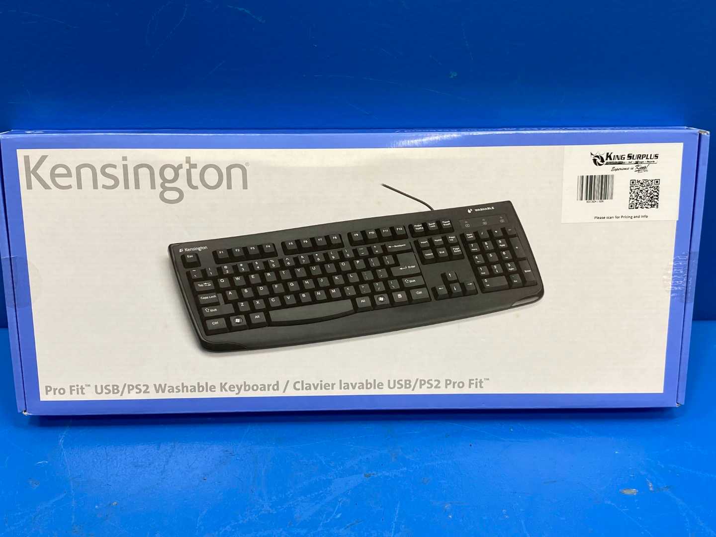Kensington Pro Fit USB/PS2 Washable Keyboard K66407