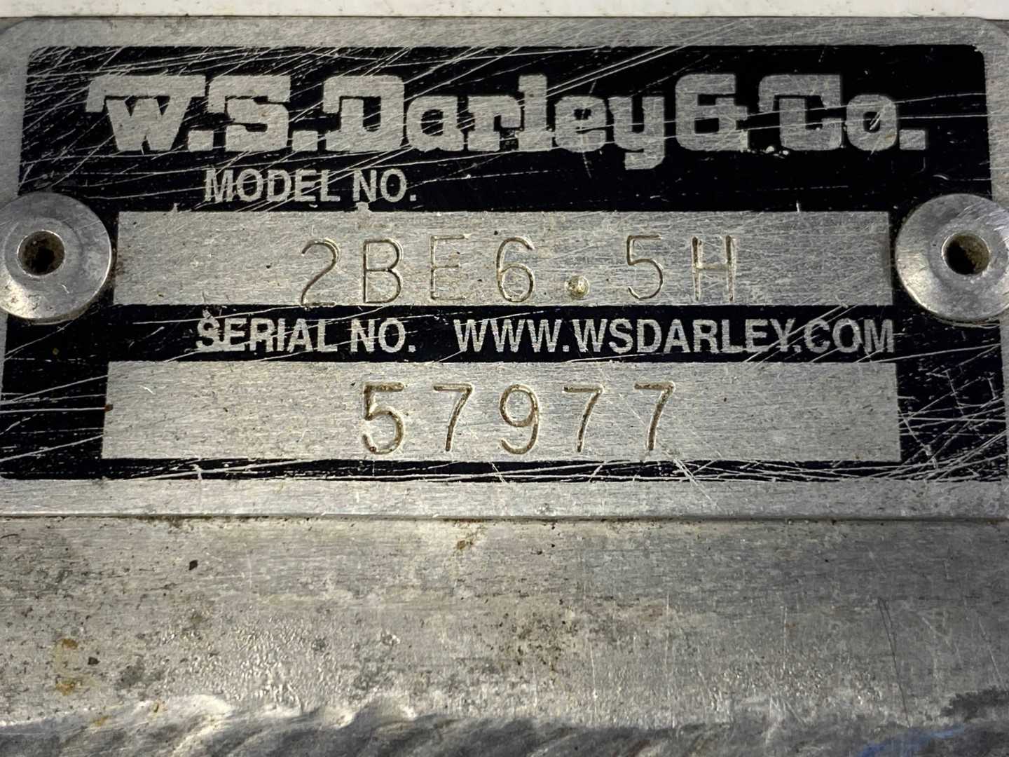 Darley 2BE6.5H CGP6 Portable Marine pump missing fuel tank