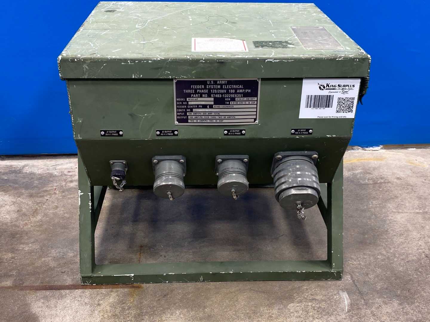 LEX / U.S. Army M100 A/P Feeder System Electrical 97403-13229E6351 PDISE 