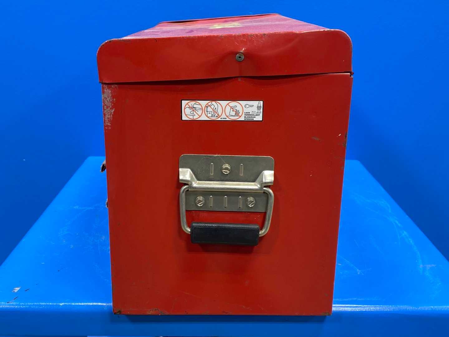 Westward Large Red Toolbox (The top is locked)