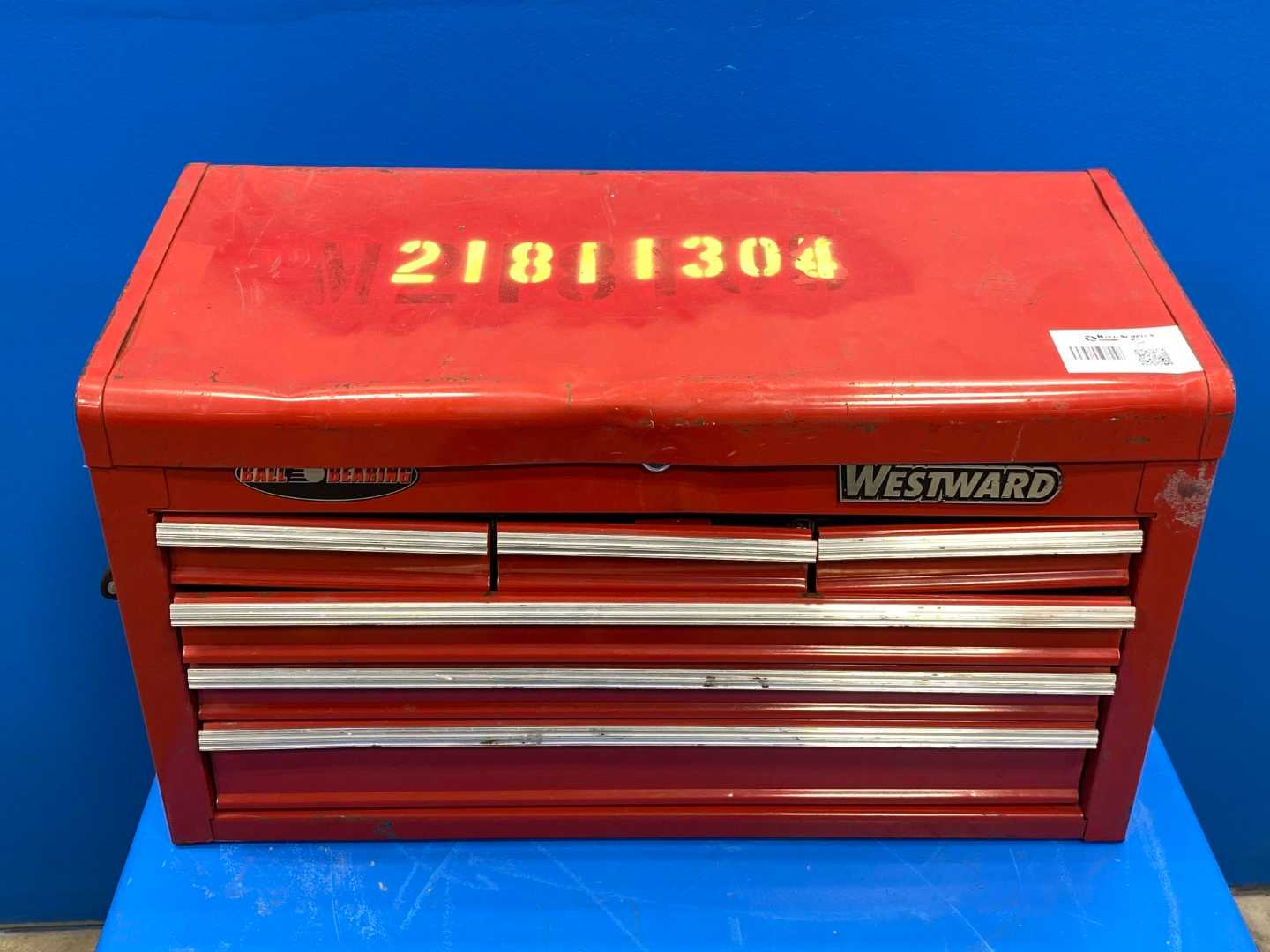 Westward Large Red Toolbox (The top is locked)