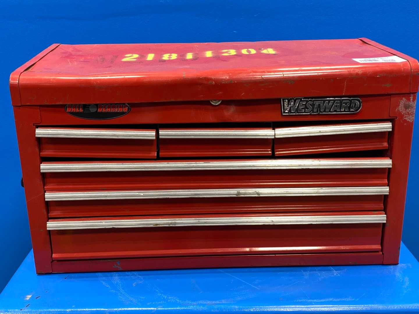 Westward Large Red Toolbox (The top is locked)