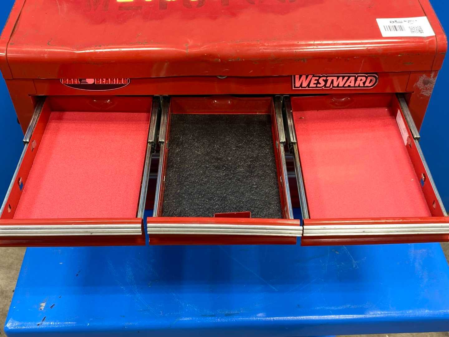 Westward Large Red Toolbox (The top is locked)