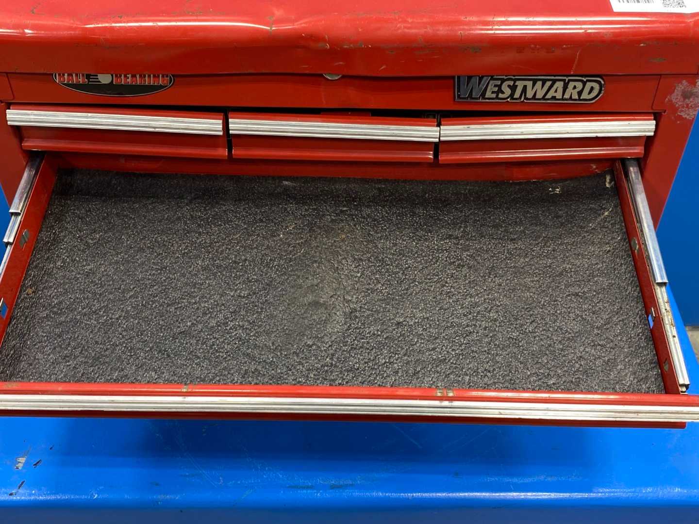 Westward Large Red Toolbox (The top is locked)