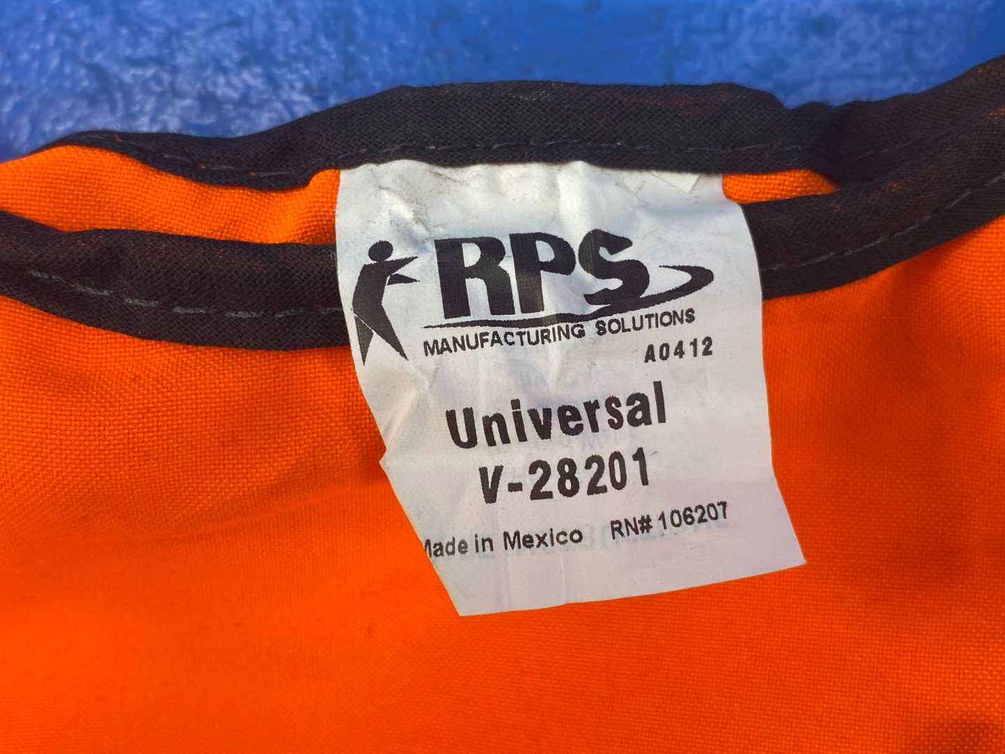 RPS Universal Vest ANSI Orange W/Radio Pocket V-28201