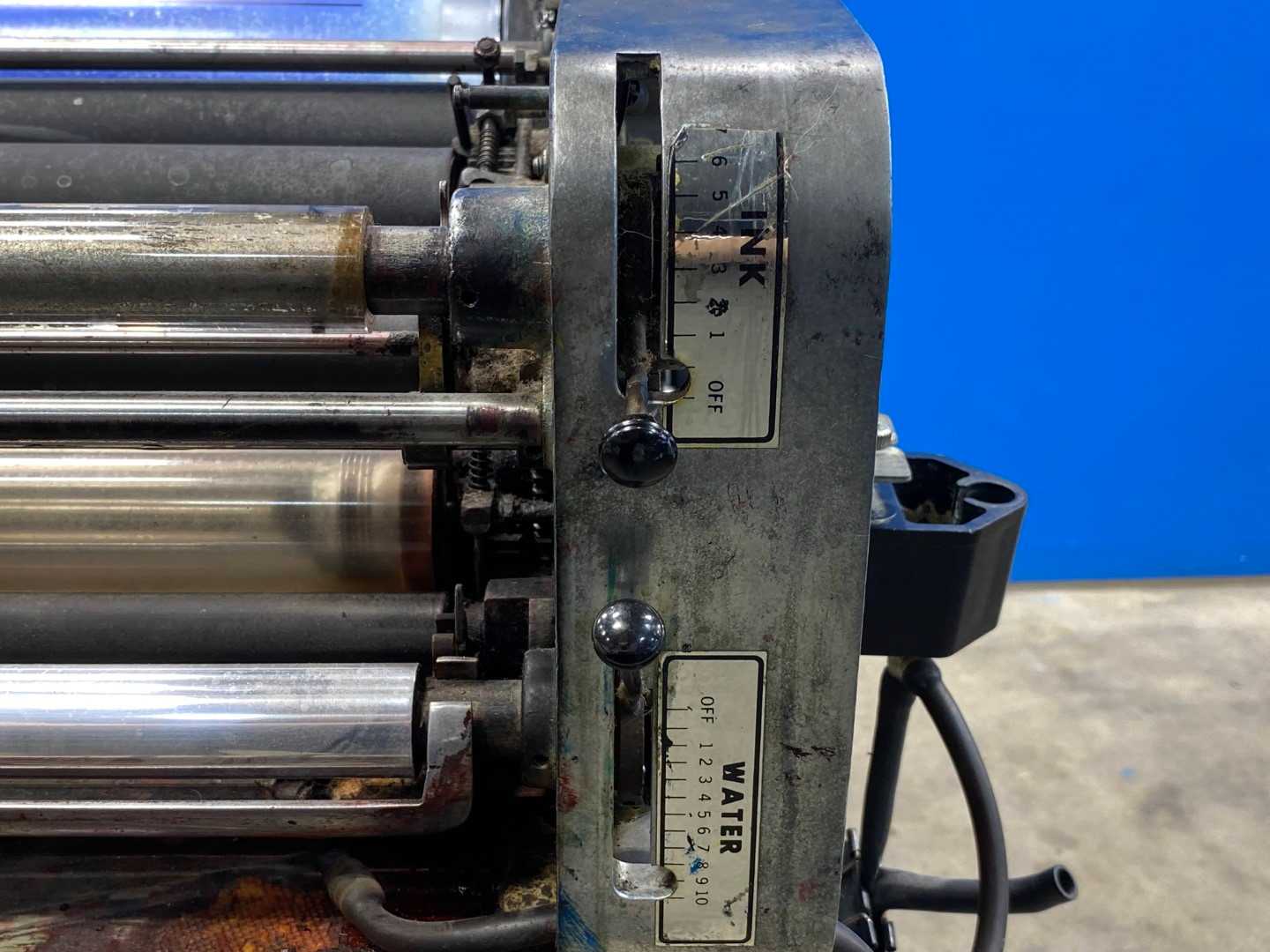 AB Dick 360 printing press with a Townsend T-51 2nd color head