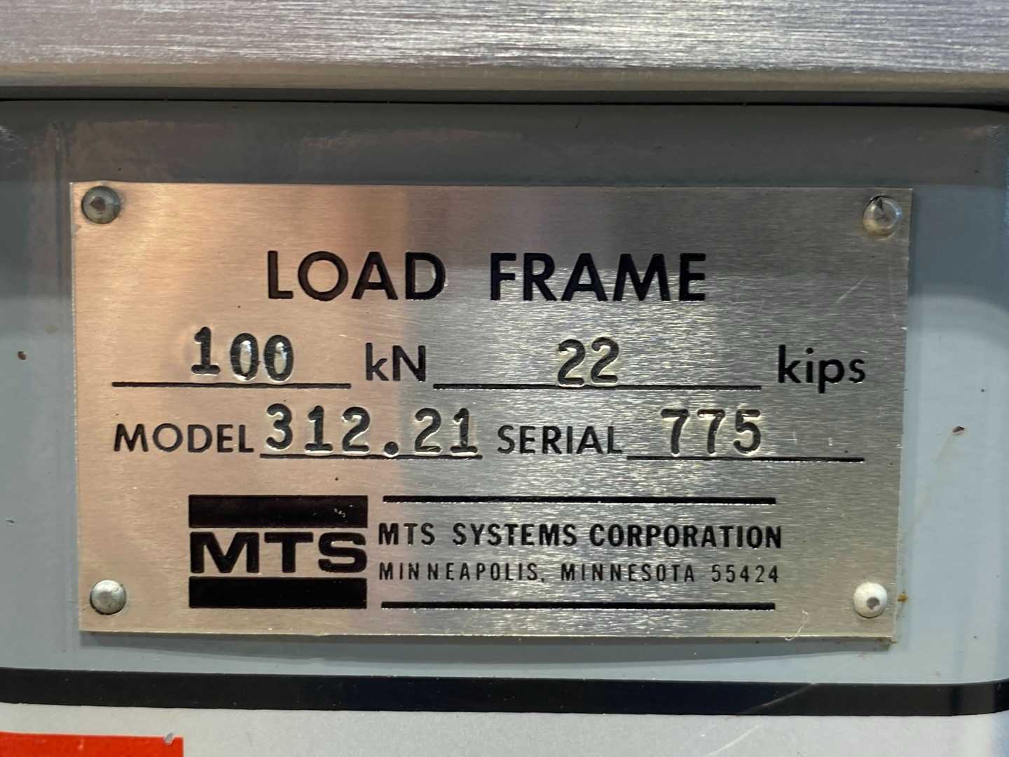 MTS 312.21 10 Metric ton hydraulic pressure tester