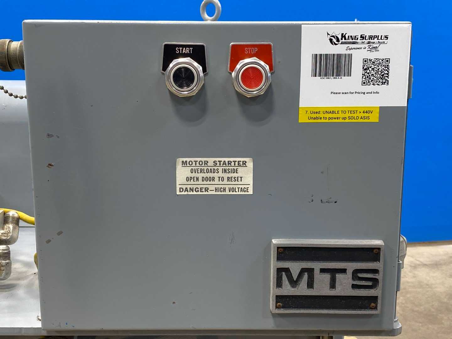 MTS 312.21 10 Metric ton hydraulic pressure tester