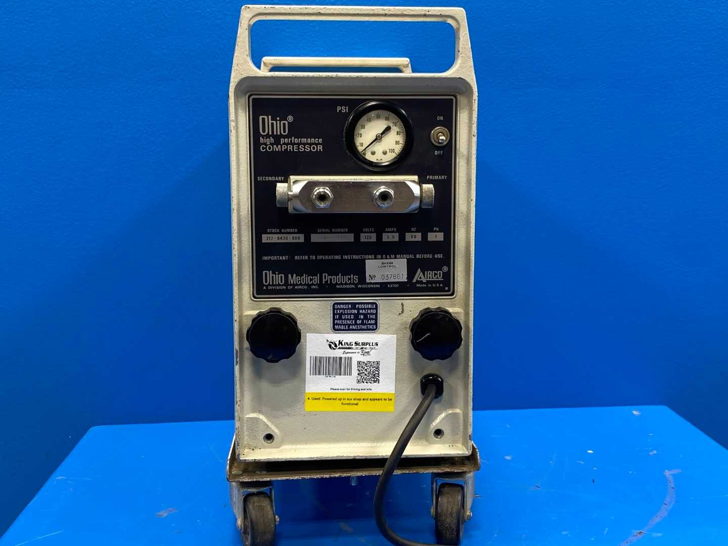 Airco - Ohio 217-6430-800  High Performance Compressor