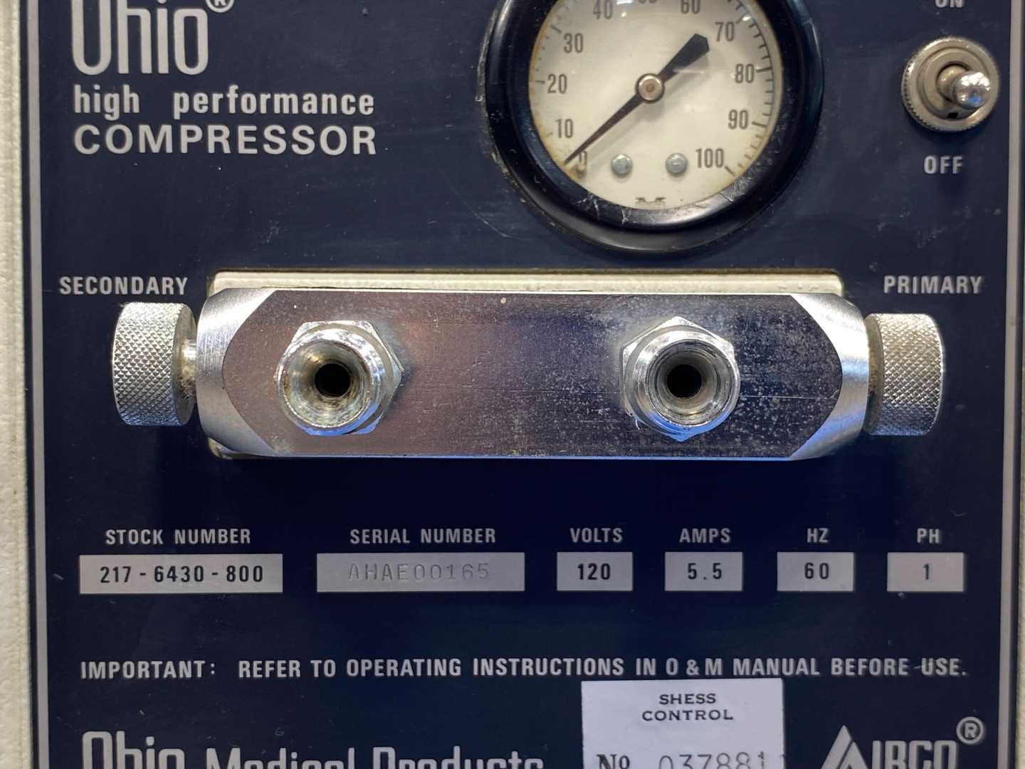 Airco - Ohio 217-6430-800  High Performance Compressor