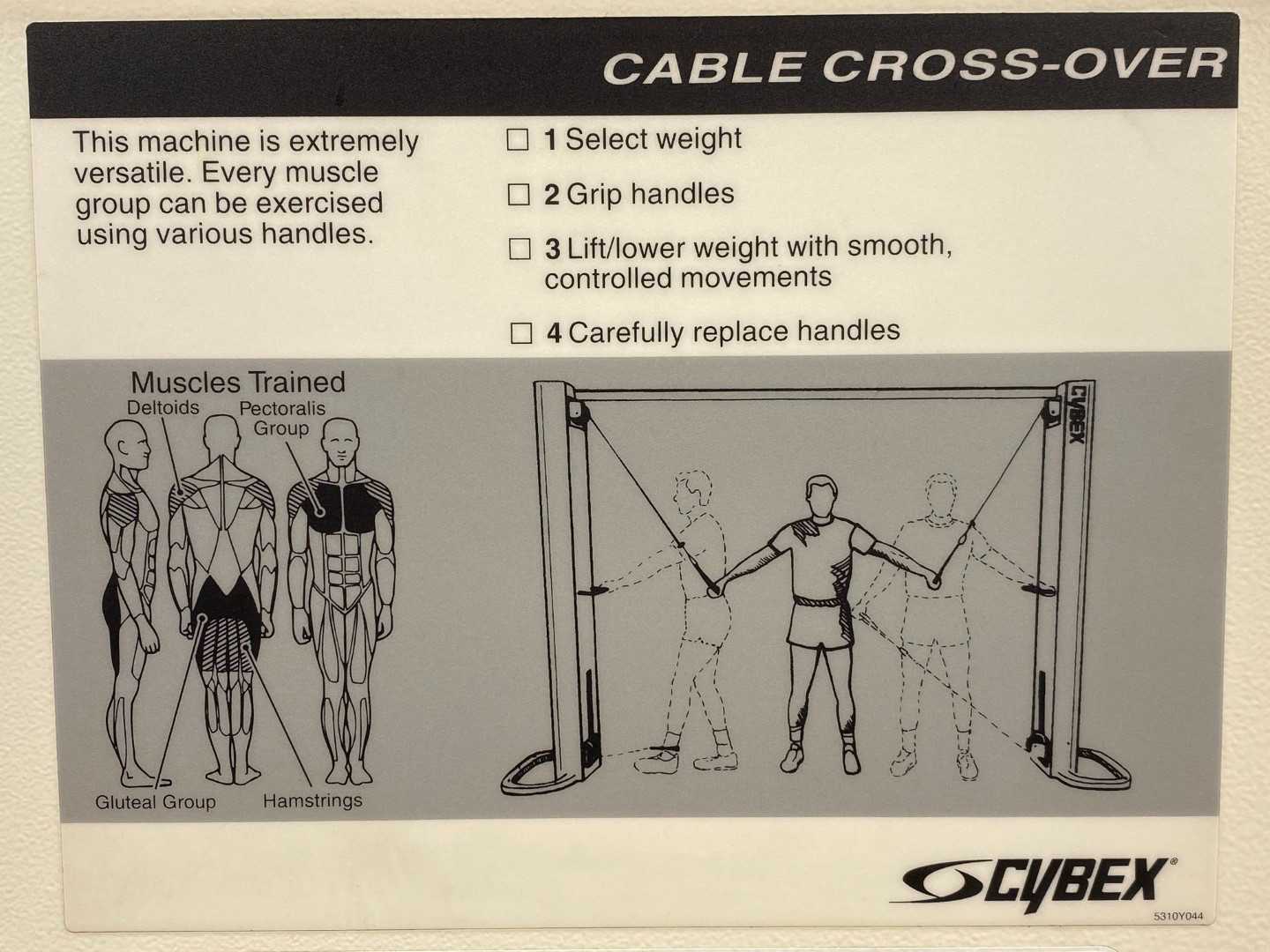 Cybex International Cable Modular Cross Over Tower ONLY HAS ONE SIDE