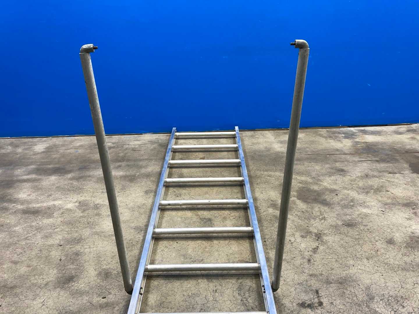 60Lx171Wx150H Louisville Scaffold Ladder and Scaffold Board 171Lx32Wx5H