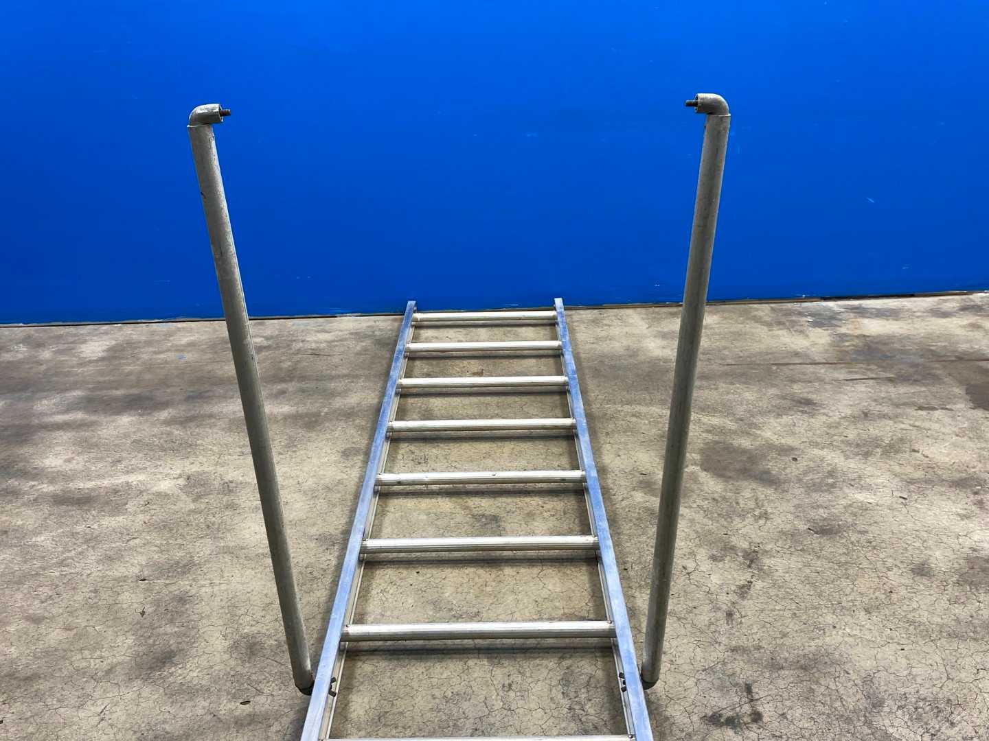 60Lx171Wx150H Louisville Scaffold Ladder and Scaffold Board 171Lx32Wx5H