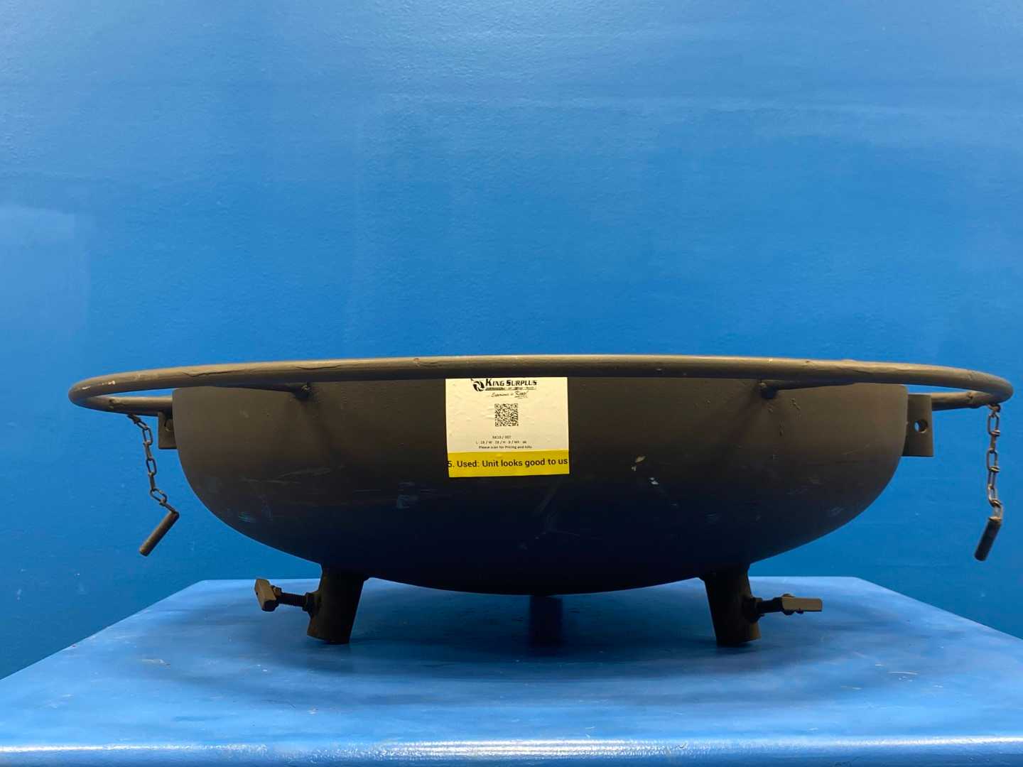 BONFIRE  Pit with Outer Rim - No Legs Bowl Only Black Coated