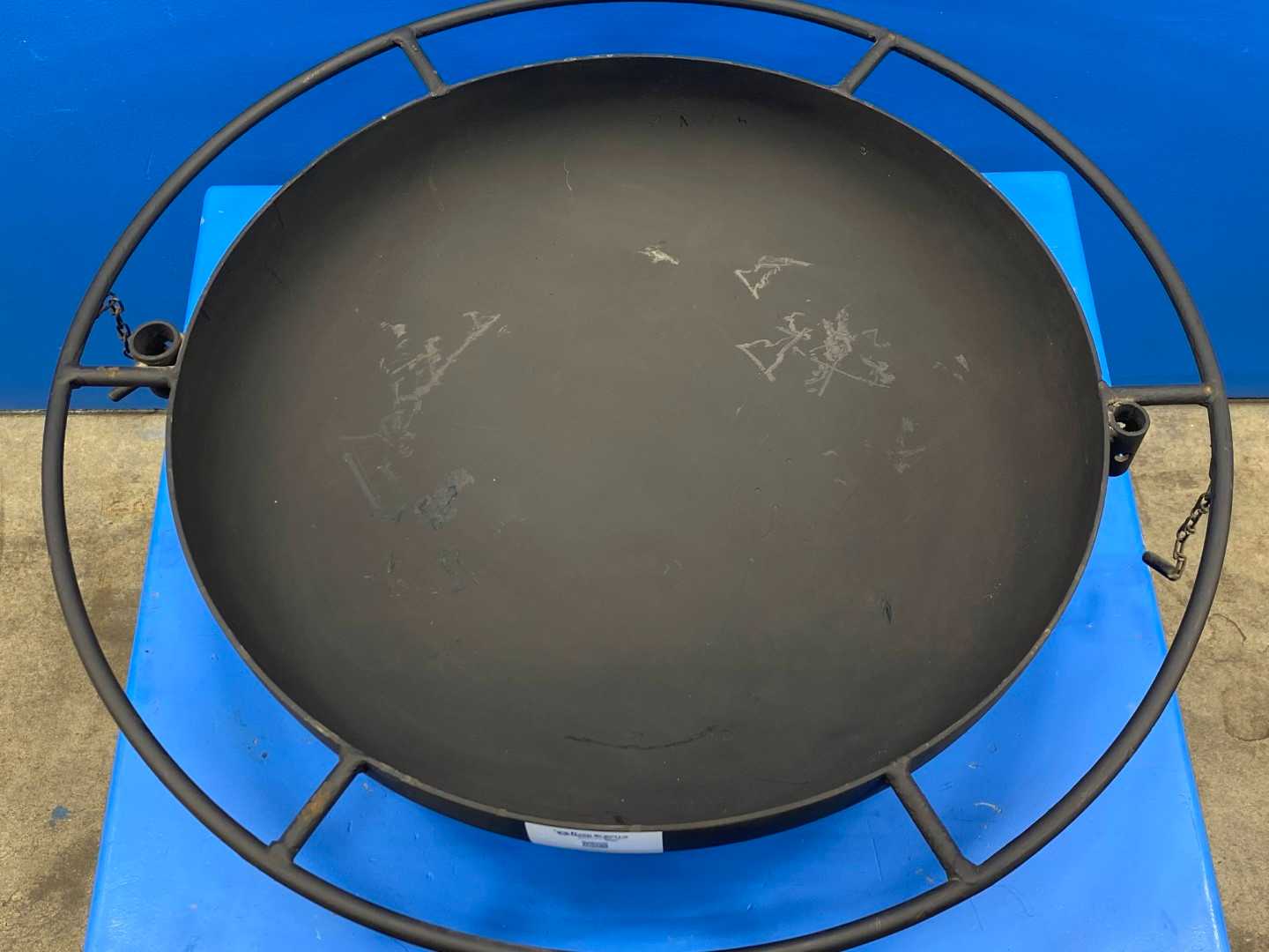 BONFIRE  Pit with Outer Rim - No Legs Bowl Only Black Coated