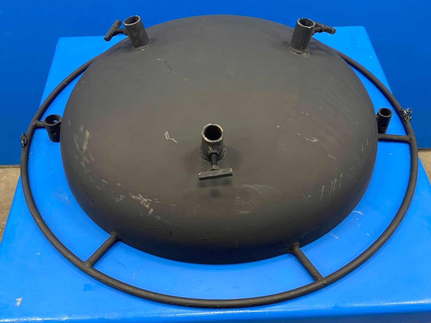 BONFIRE  Pit with Outer Rim - No Legs Bowl Only Black Coated