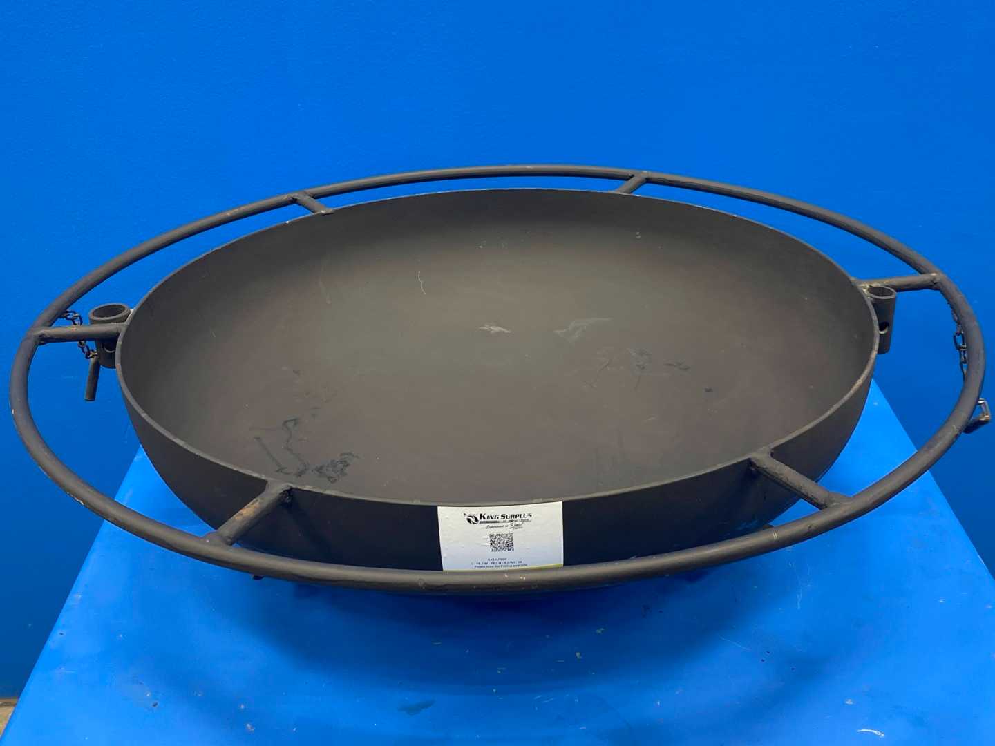 BONFIRE  Pit with Outer Rim - No Legs Bowl Only Black Coated