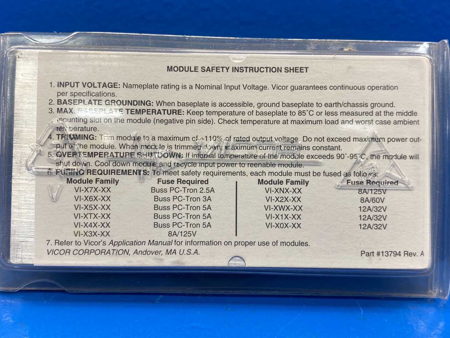  VI-260-EV VICOR DC-DC Power module