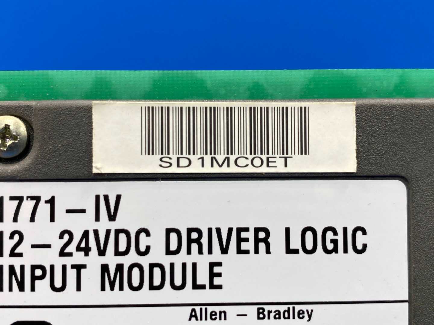 Allen-Bradley 1771- IV 12-24VDC Driver Logic Input Module