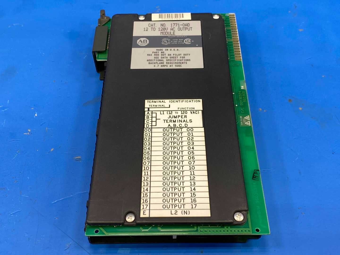 Allen-Bradley 1771-0AD 12 to 120V AC Output Module