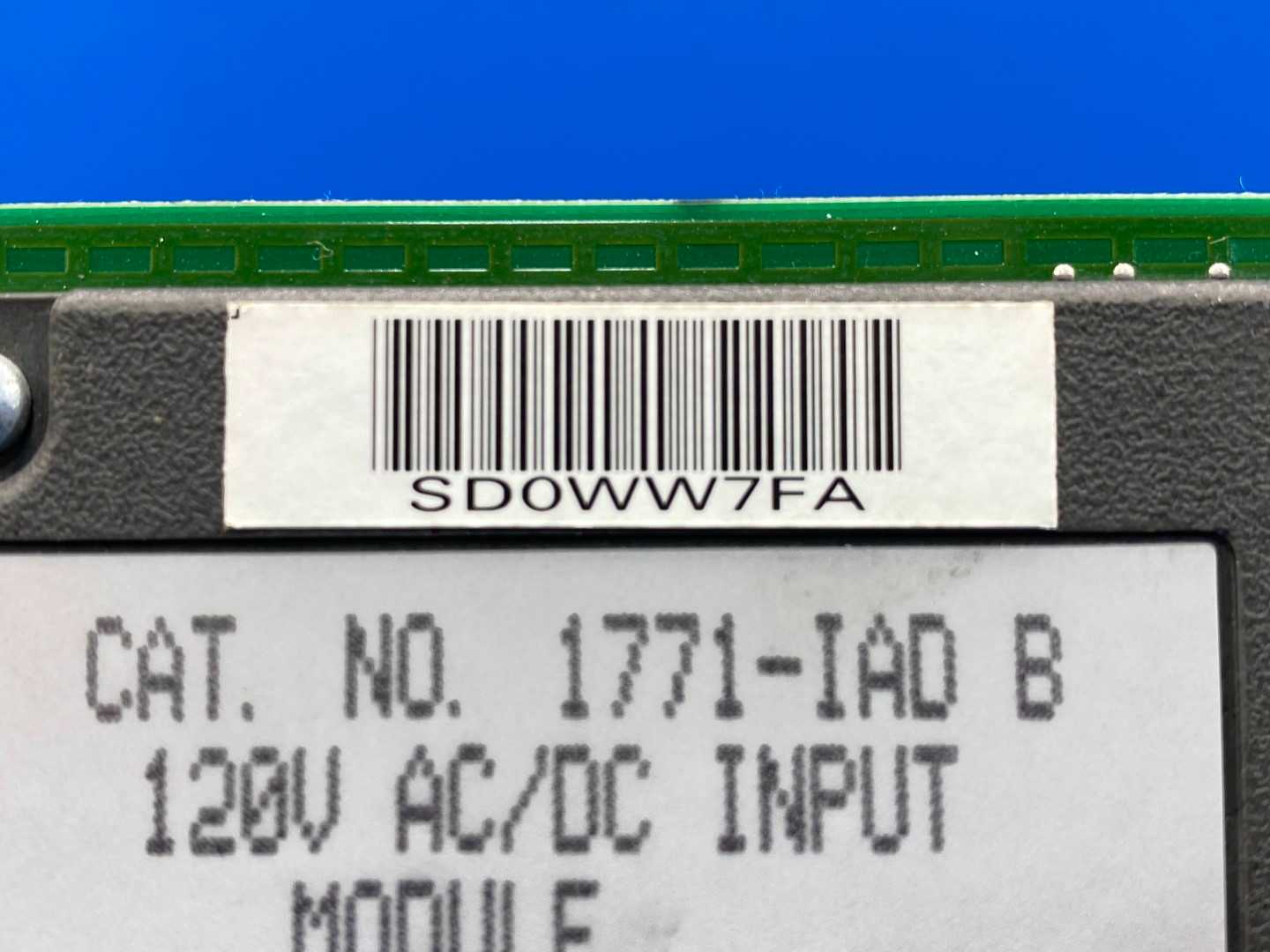 Allen-Bradley 1771-IAD B 120V AC/DC Input Module T4A