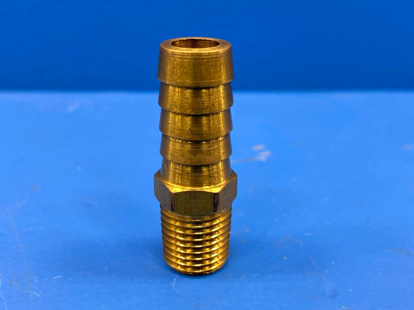 Brass Hose Barb 1/2" x 3/8" 