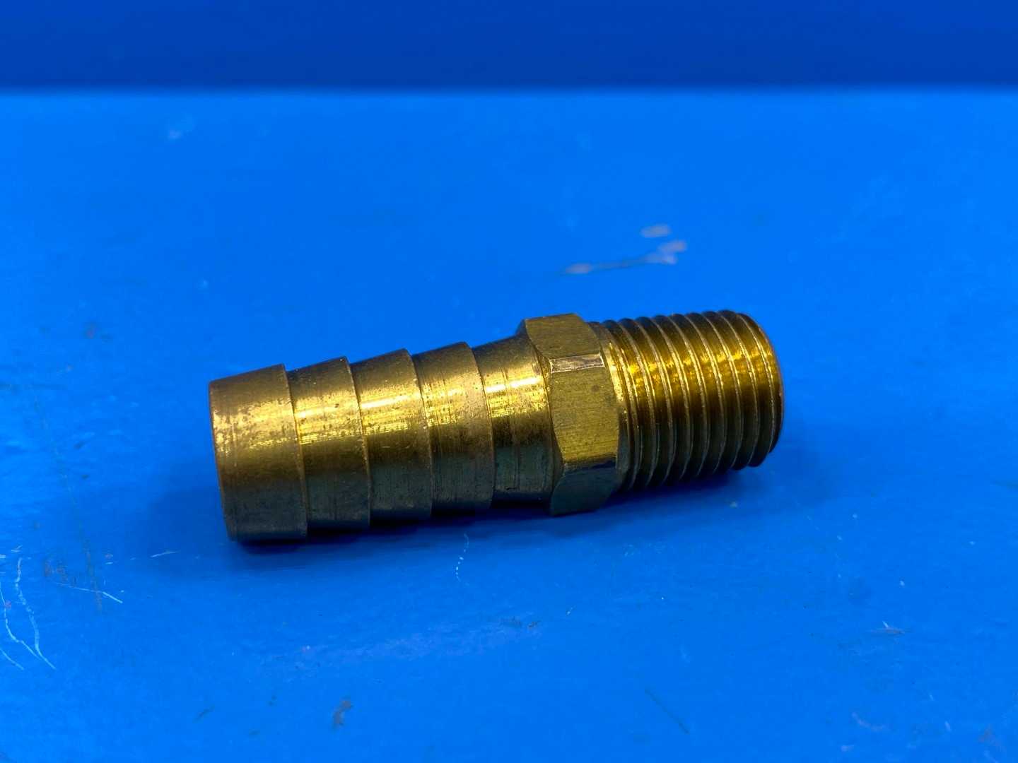 Brass Hose Barb 1/2" x 3/8" 