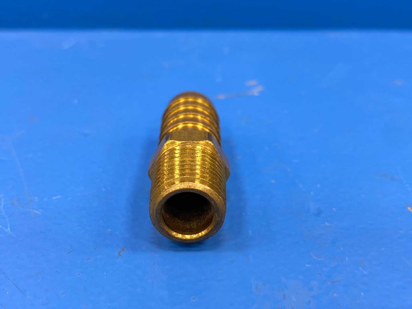 Brass Hose Barb 1/2" x 3/8" 