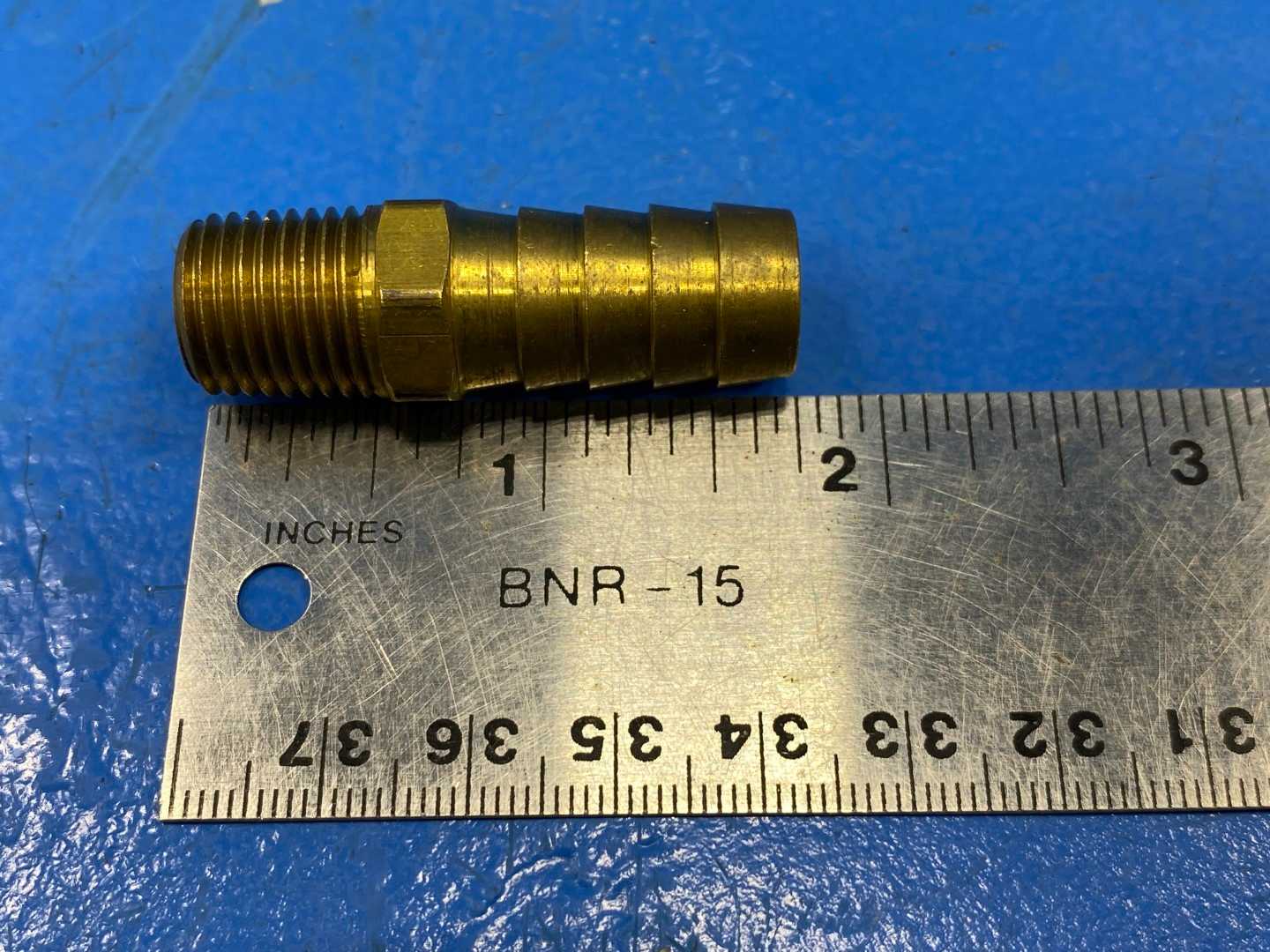 Brass Hose Barb 1/2" x 3/8" 