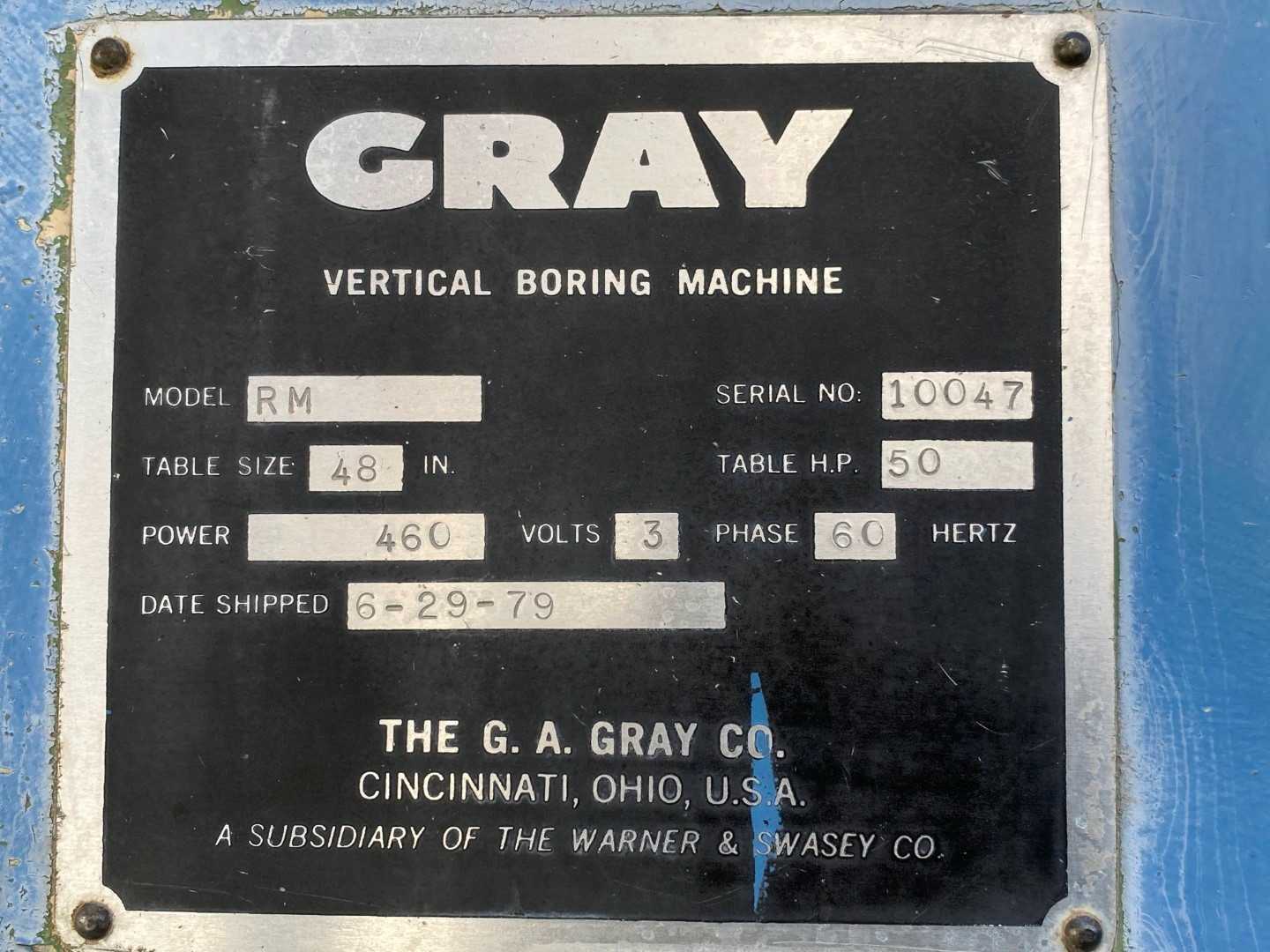 W.S. Gray Vertical Lathe Machine