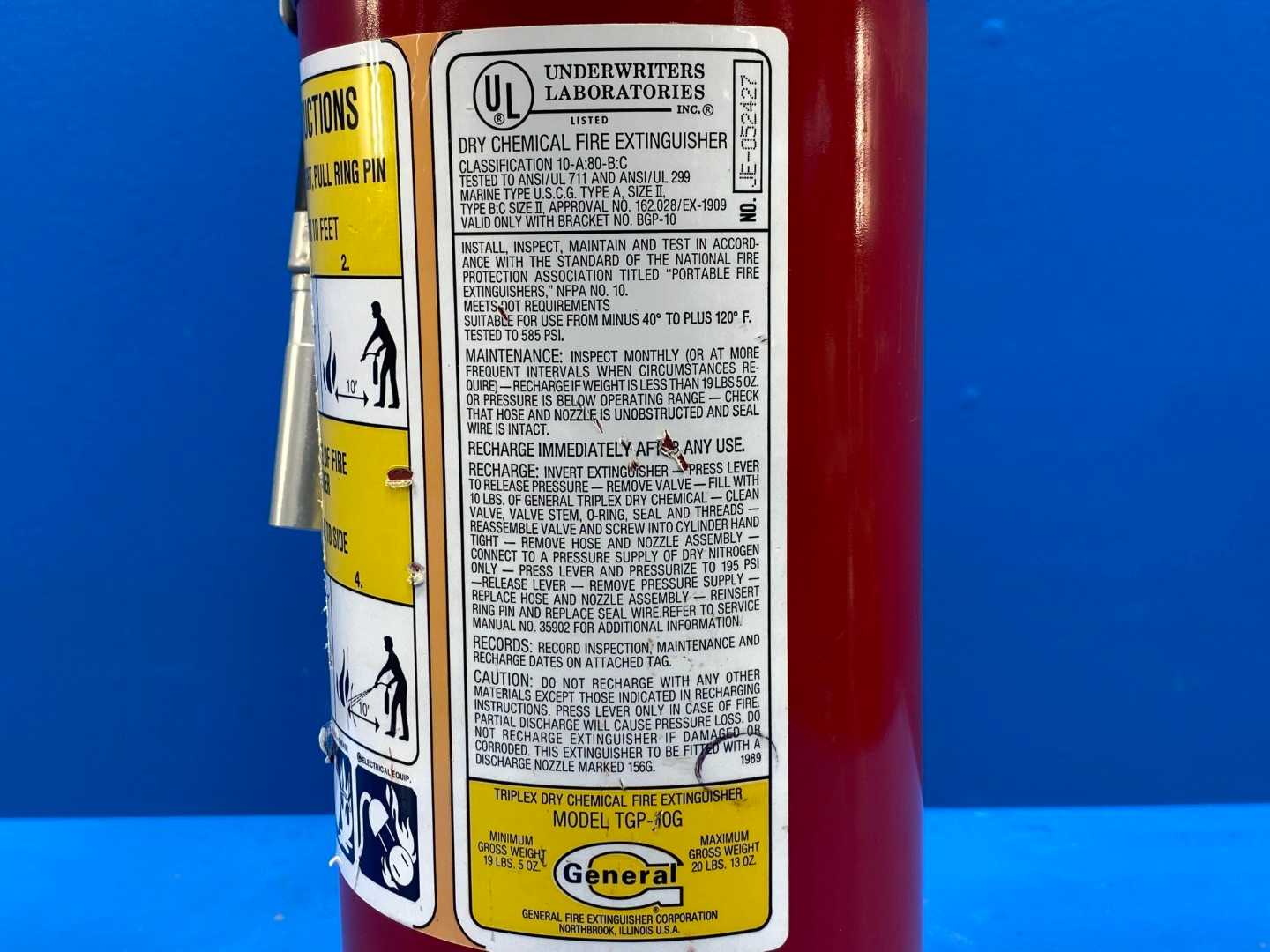 General TGP-10G ABC Fire Extinguisher