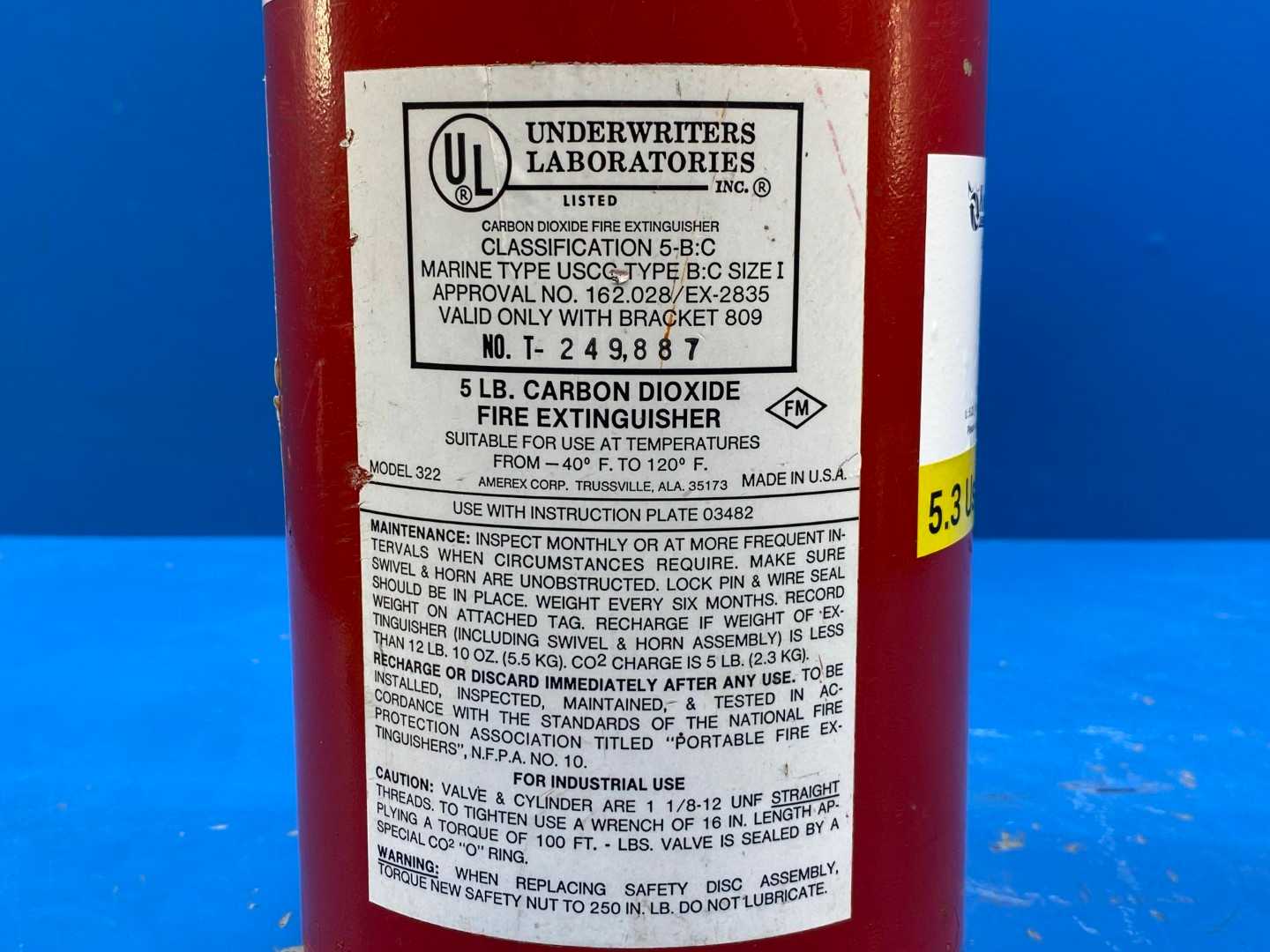 AMEREX 322 ABC 5LB Fire Extinguisher