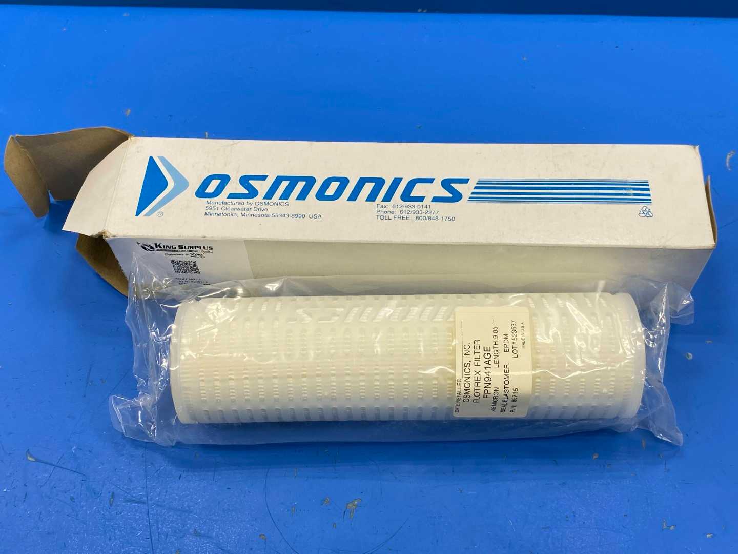 Osmonic Flotrex Filter FPN941AGE .45 Micron, Length: 9.85 (No Vacuum Seal) 