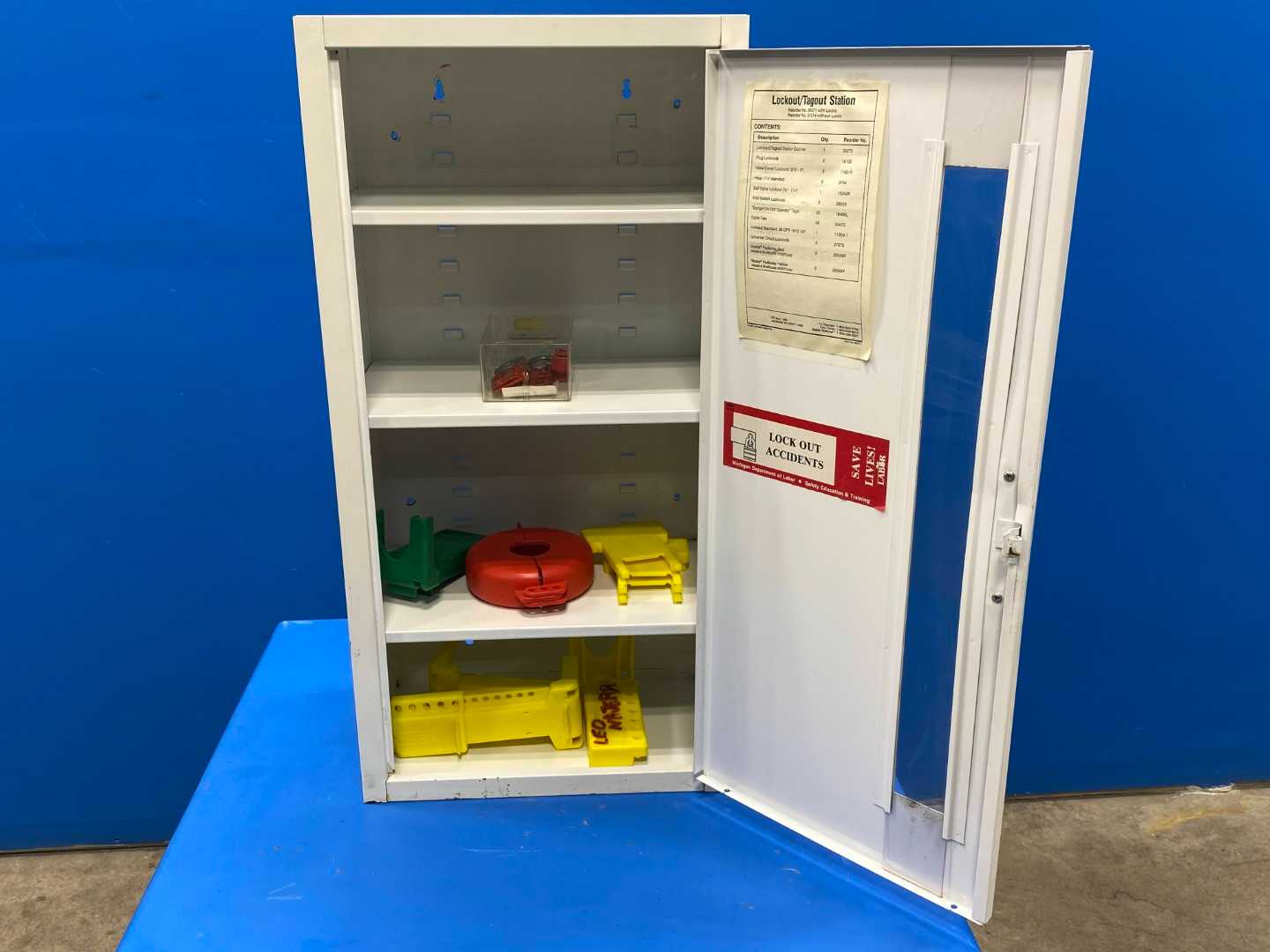 LAB SAFETY SUPPLY LOCKOUT TAGOUT STATION