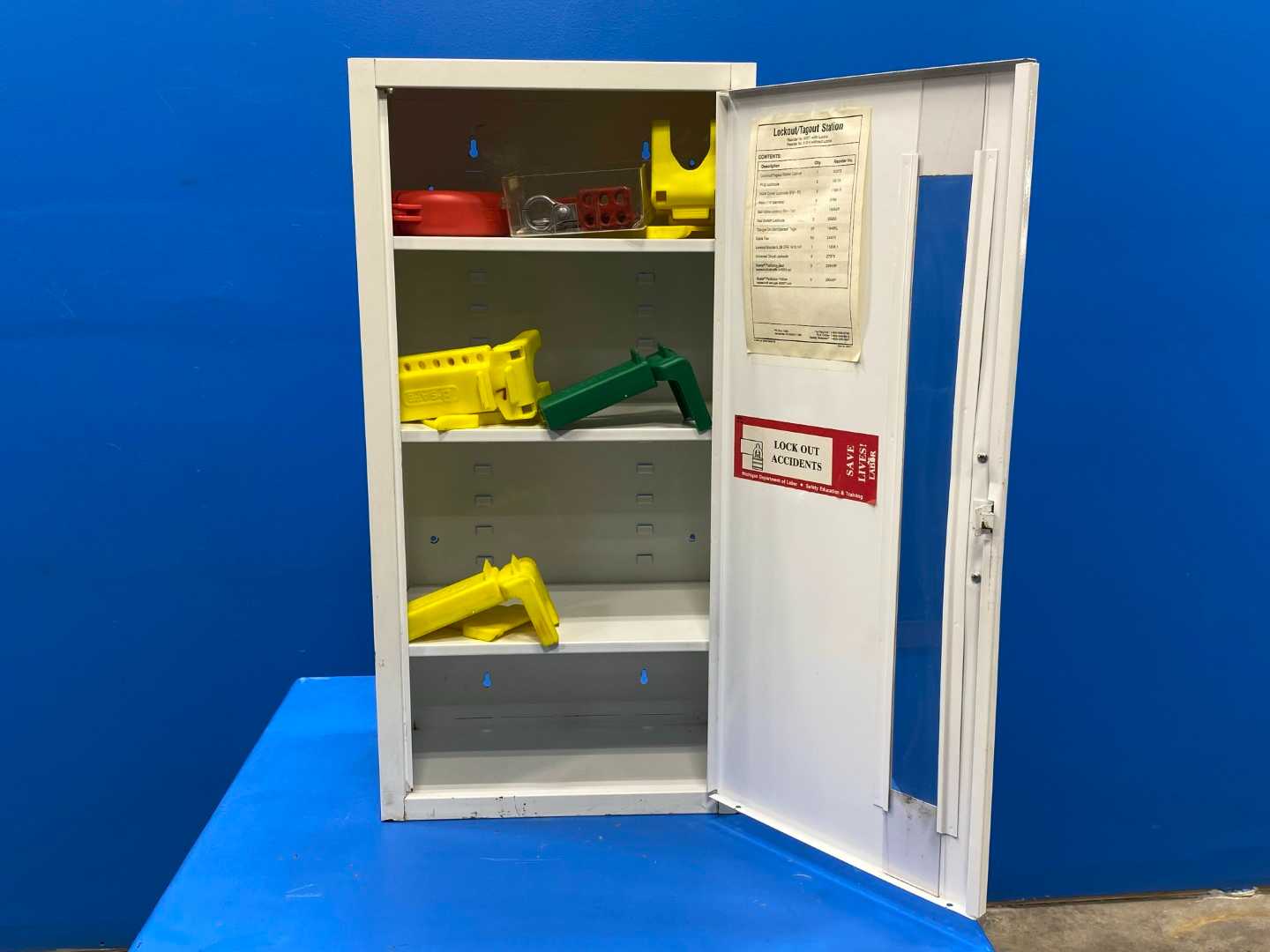 LAB SAFETY SUPPLY LOCKOUT TAGOUT STATION