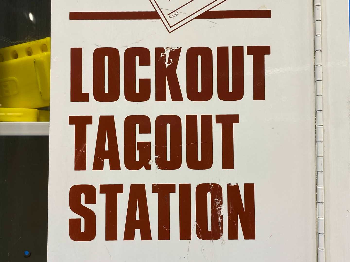 LAB SAFETY SUPPLY LOCKOUT TAGOUT STATION