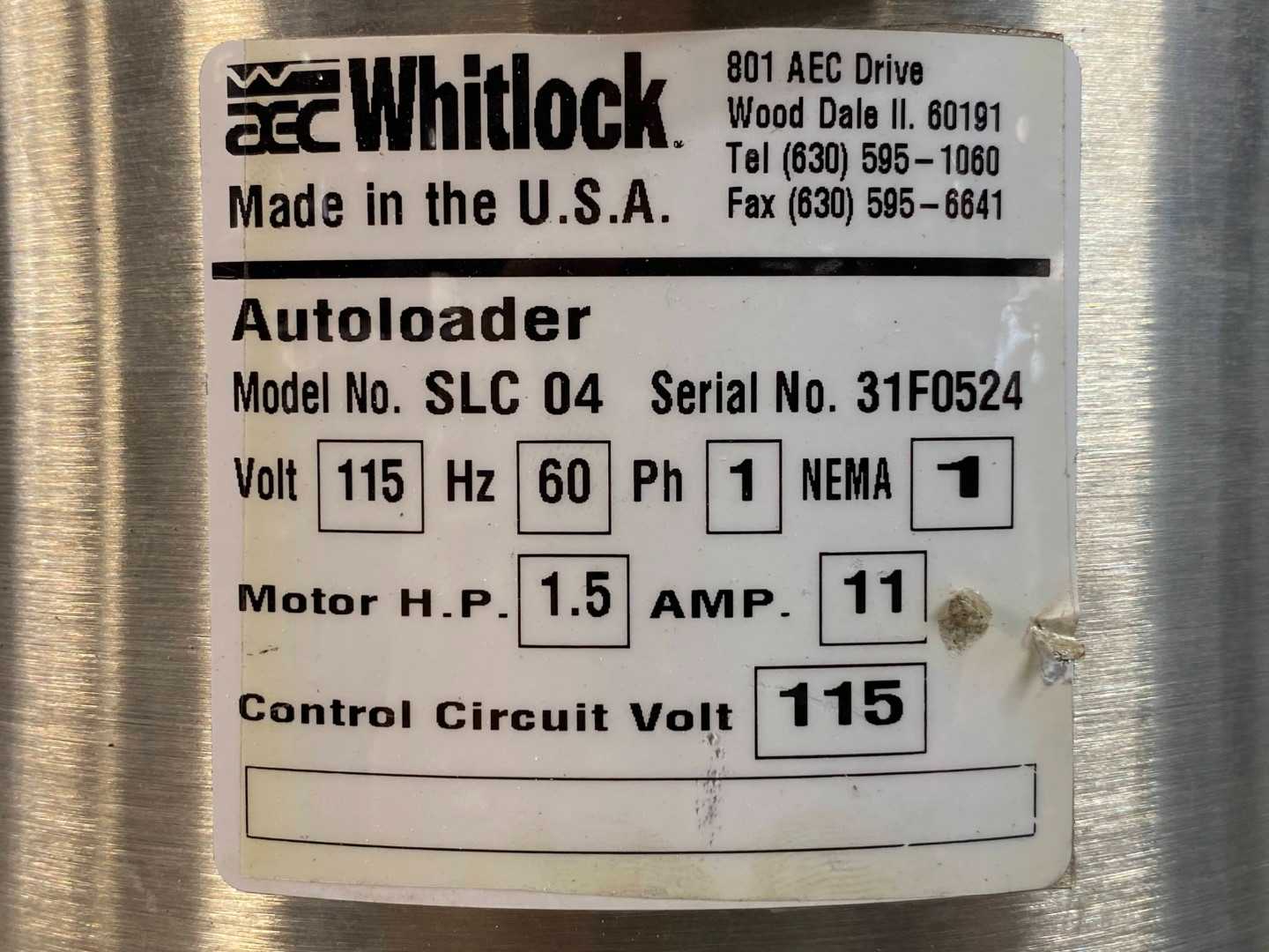 NBE National Bulk Equipment Jumbo Quick Mixer - Top Load AEC Whitlock SLC04 Auto - Industrial Bulk Mixing System