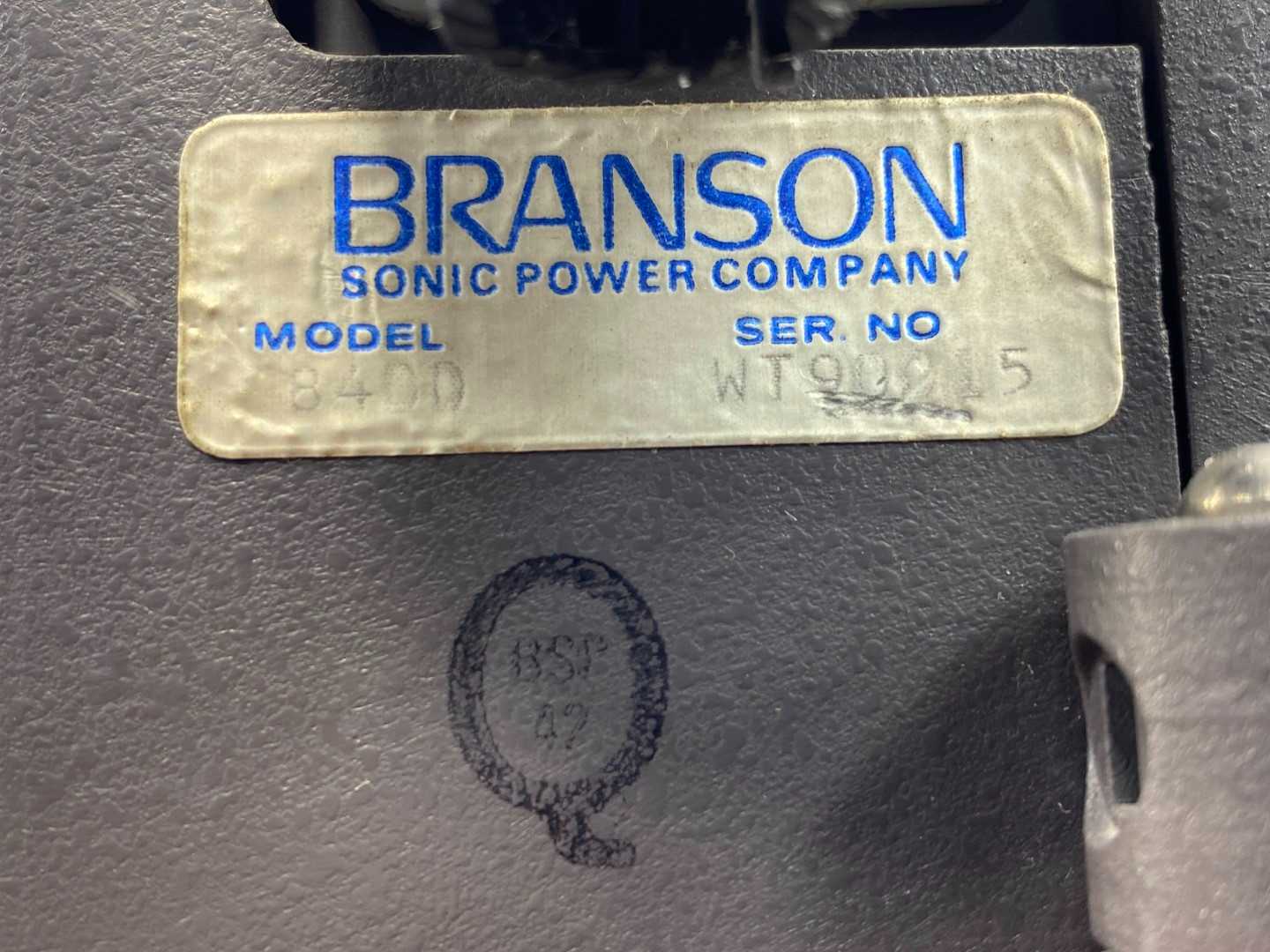 Branson Ultrasonic Welder 8400