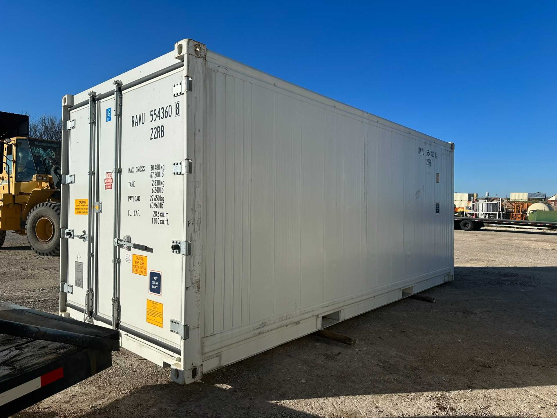 NEW (1 TRIP) 20FT THERMOKING MAGNUM PLUS REEFER CONTAINER W/THERMOKING WARRANTY