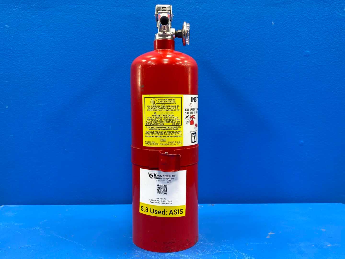 AMEREX 500 ABC 5LB (with out hose) Fire Extinguisher