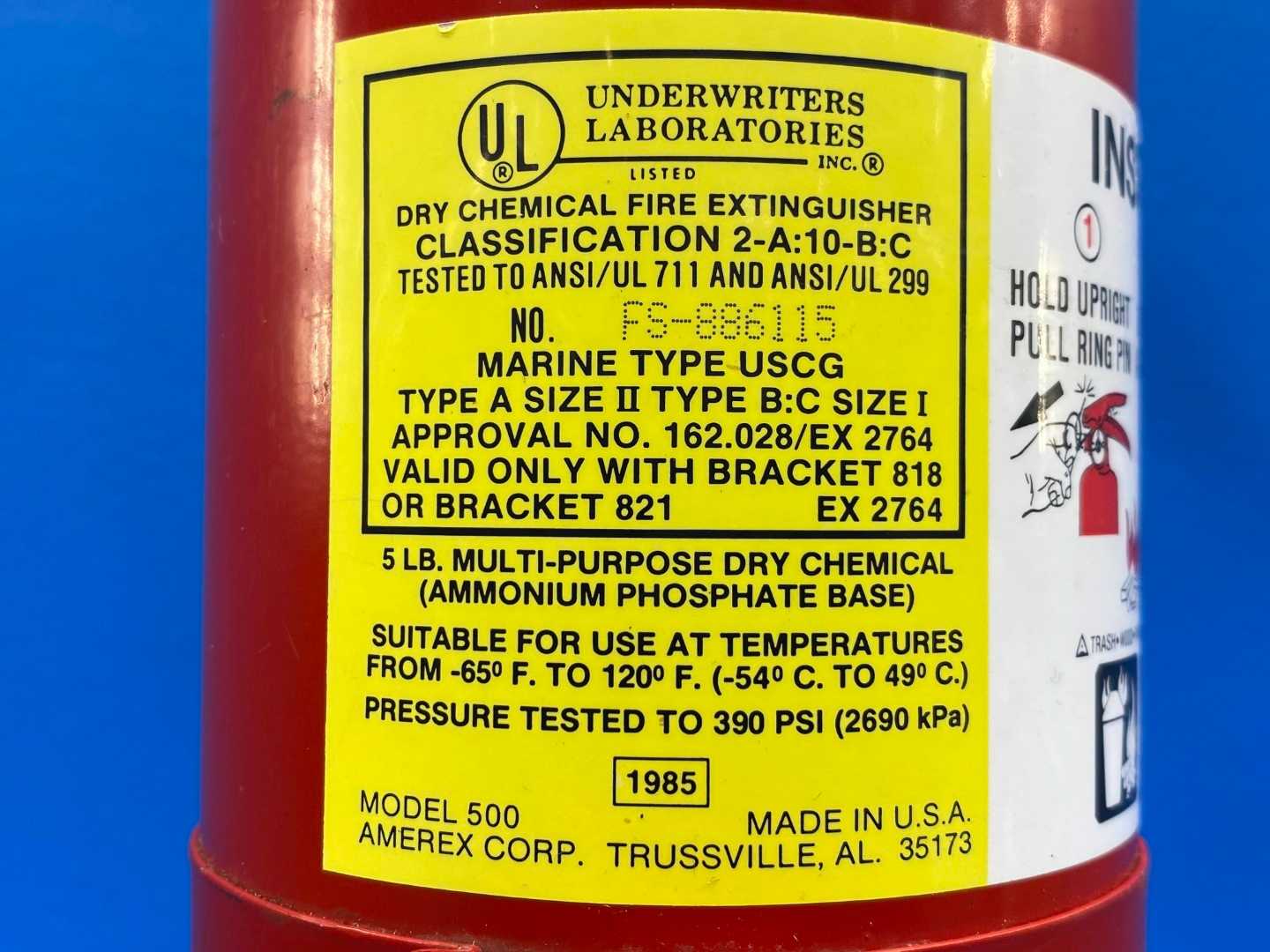AMEREX 500 ABC 5LB (with out hose) Fire Extinguisher